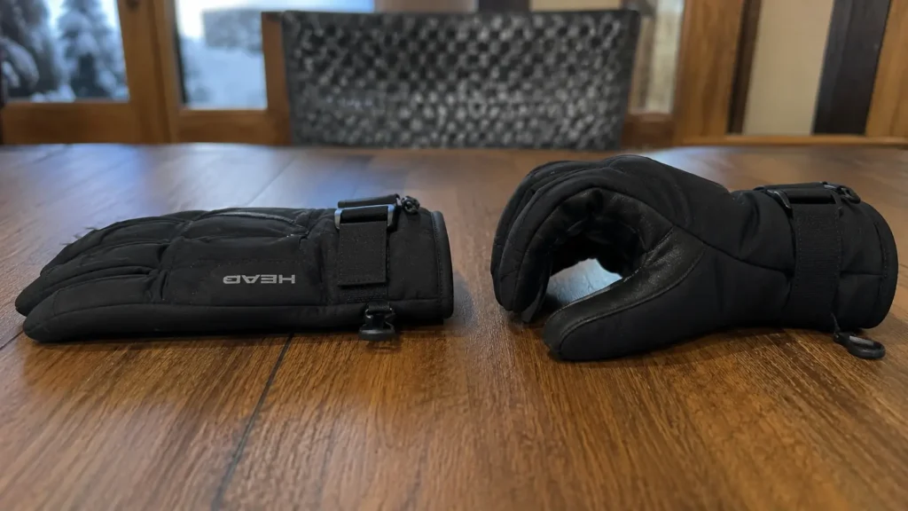 Comparing a flat-cut budget glove to a pre-curved ergonomic glove to identify bulk