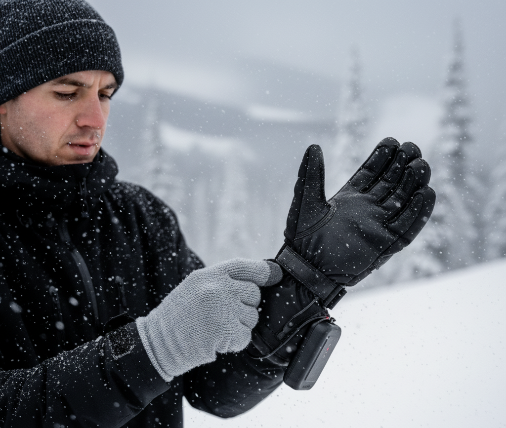 proper glove layering technique for skiers