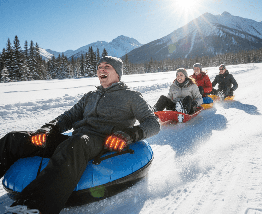 Ski gloves work for other winter sports like sledding and snow tubing