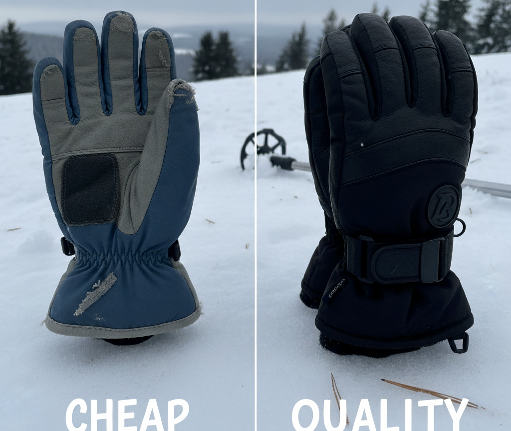 Comparison chart cheap vs quality gloves