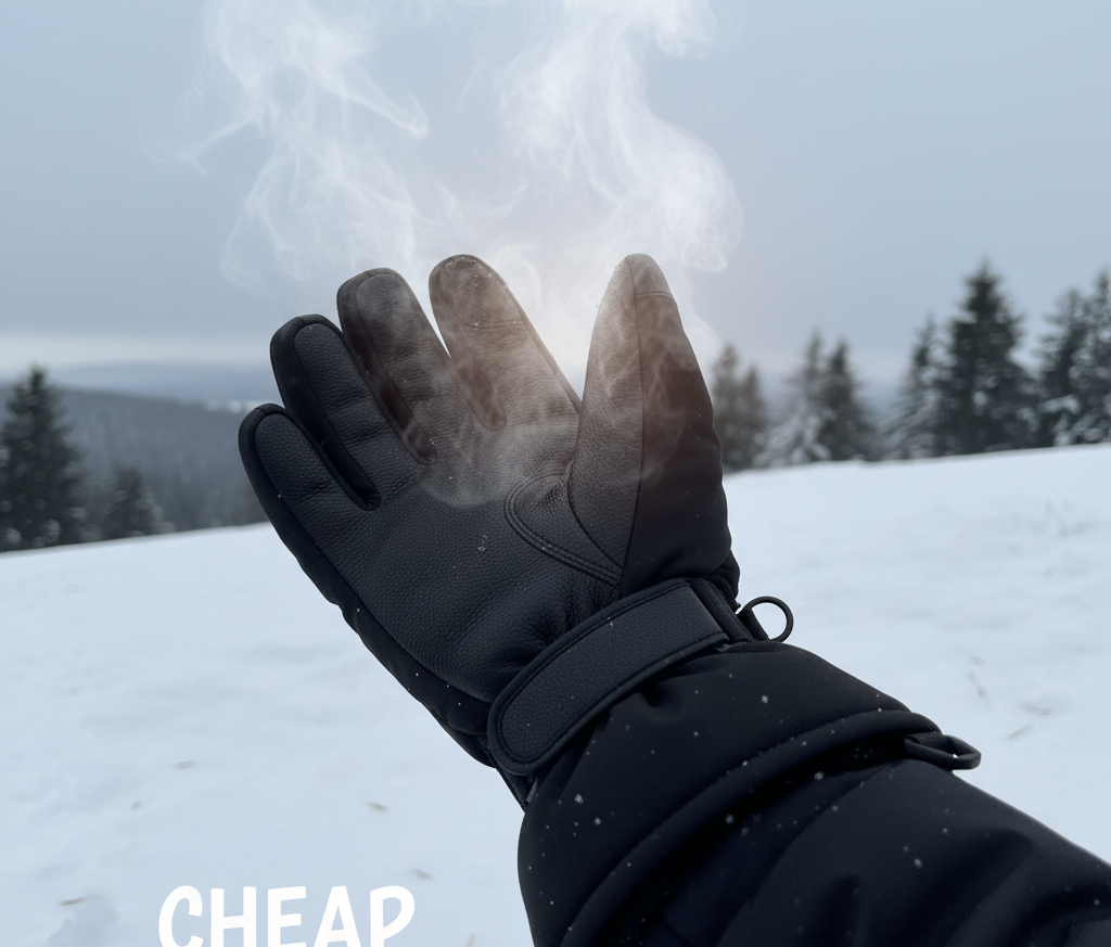 Hands staying warm in quality glove