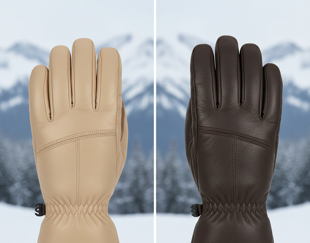 PU leather vs goatskin gloves