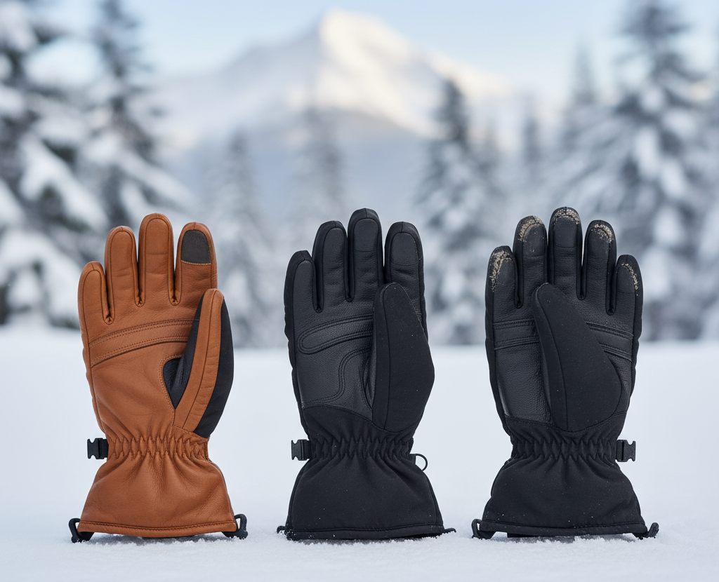 How Often Should You Replace Ski Gloves? Three pairs of men