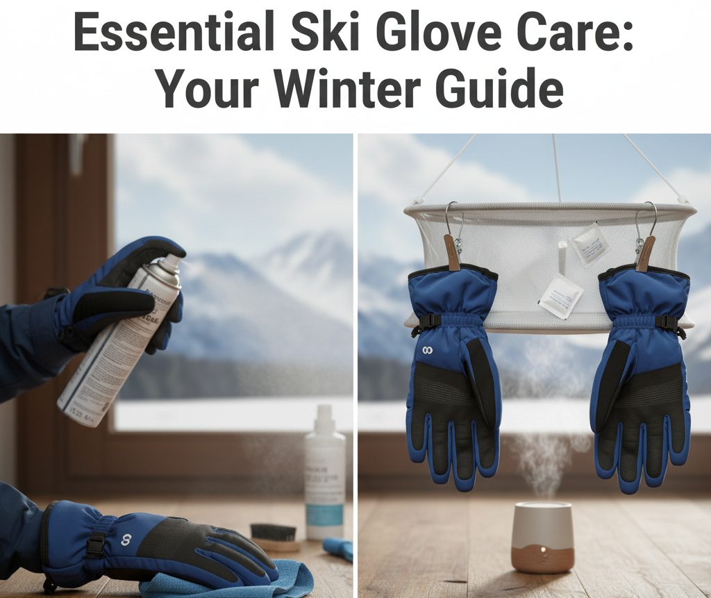 how to care for ski gloves during winter