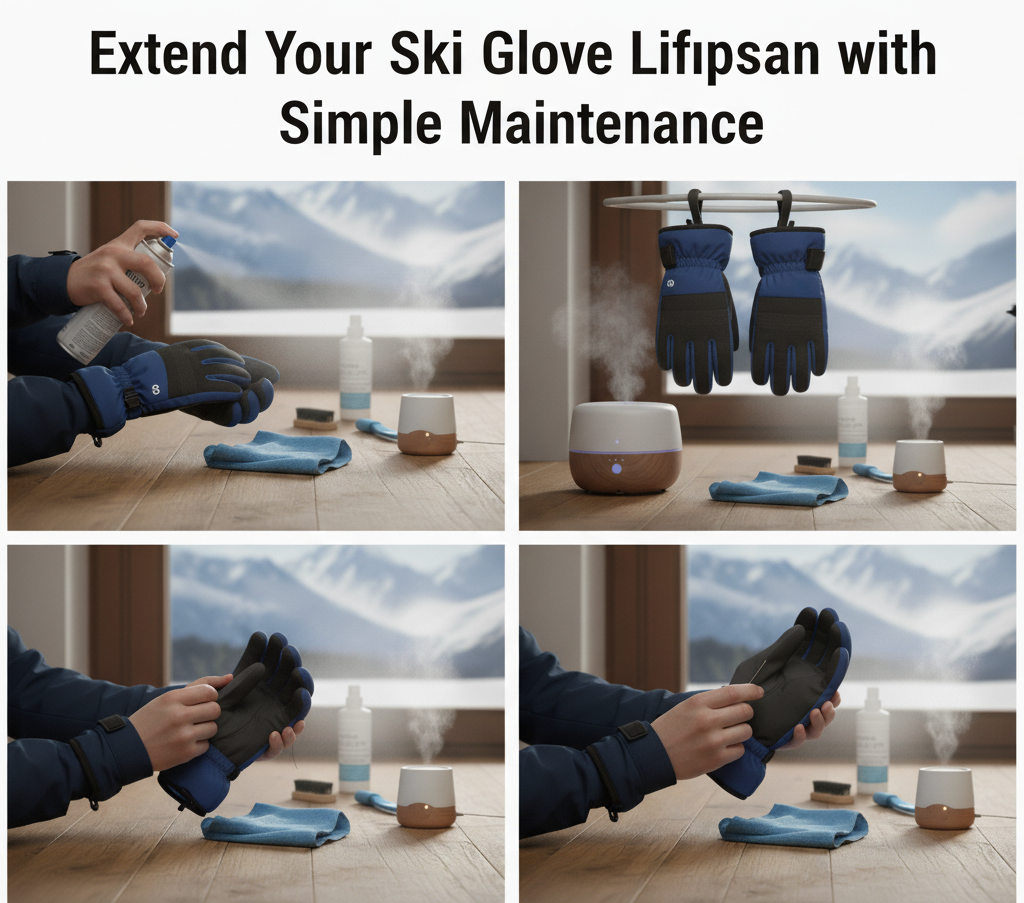extending ski glove lifespan with maintenance