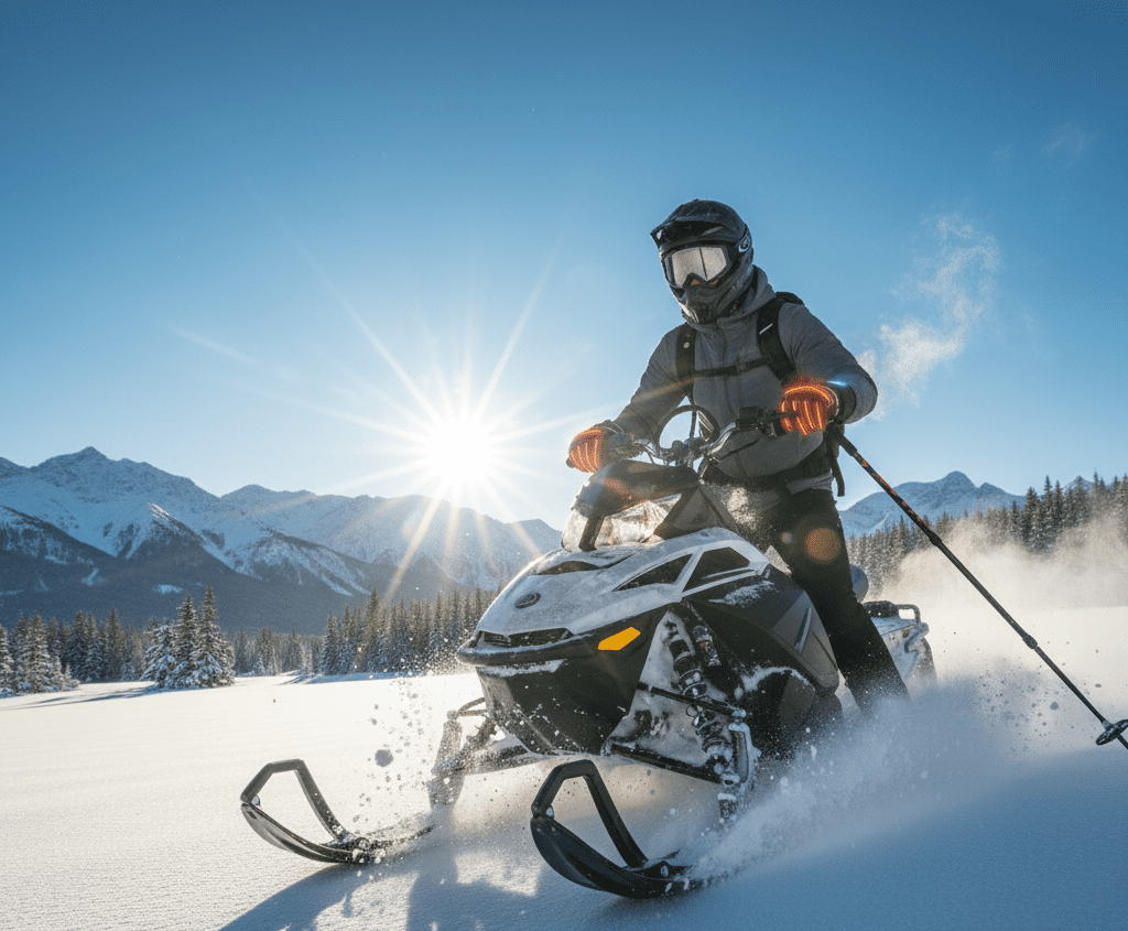 Ski gloves work for other winter sports such as snowmobiling in cold weather