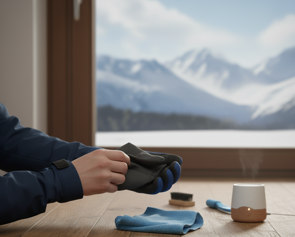 using glove liners to reduce sweat