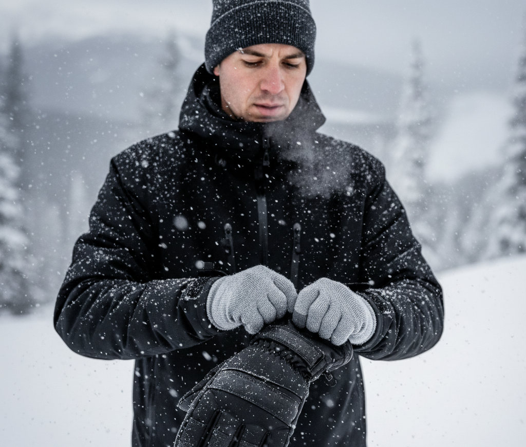 layering ski gloves and liners for warmth