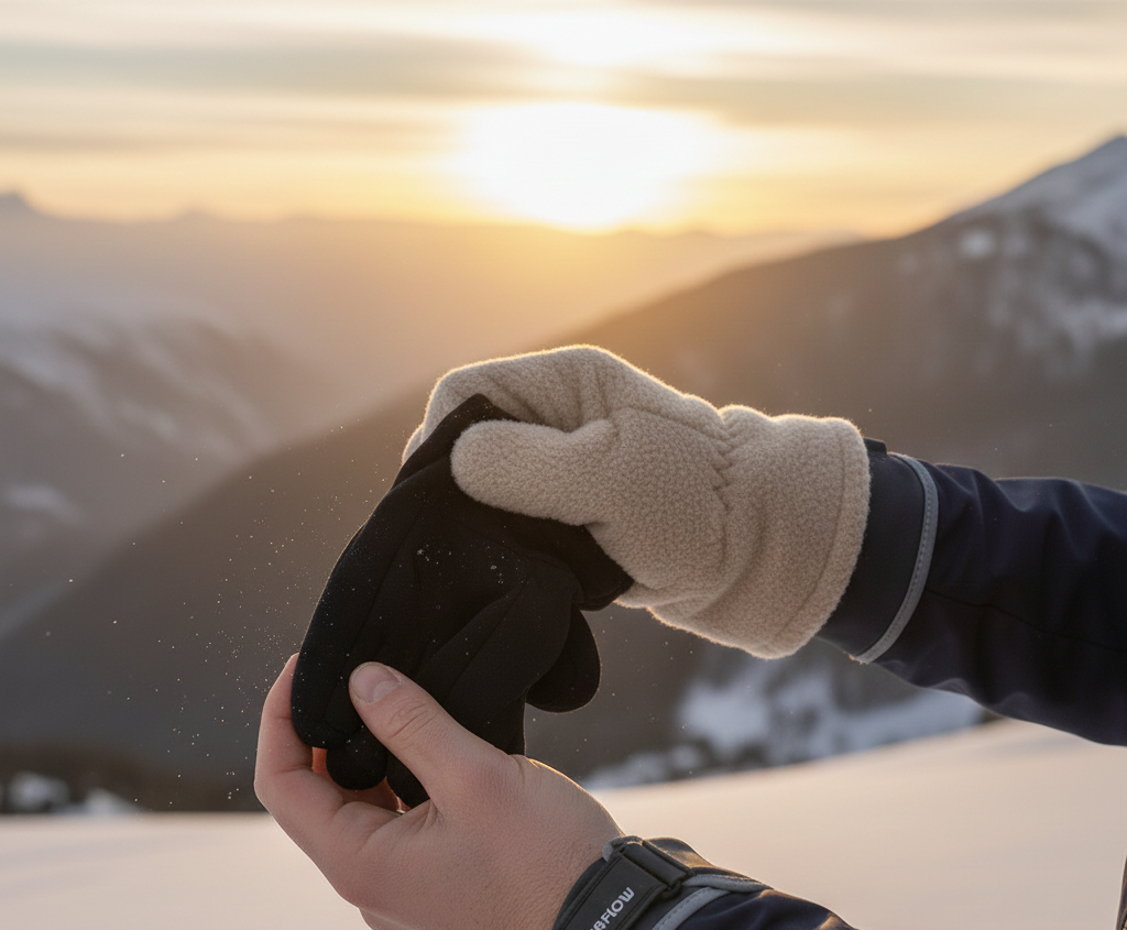 Swapping glove liners to keep hands dry