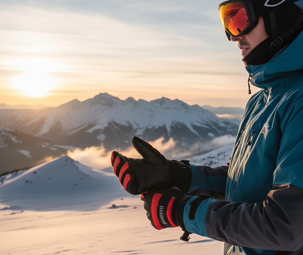 Cold fingers in ski gloves