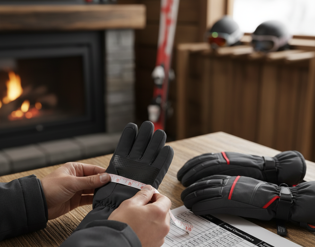 Measuring hand size for perfect ski glove fit