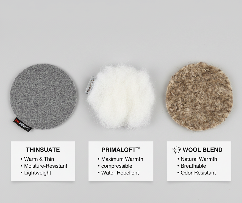 Pro ski gloves insulation layers