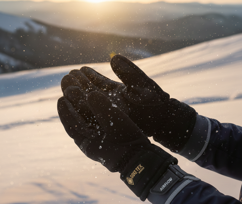 waterproof gloves to avoid numb fingers while skiing