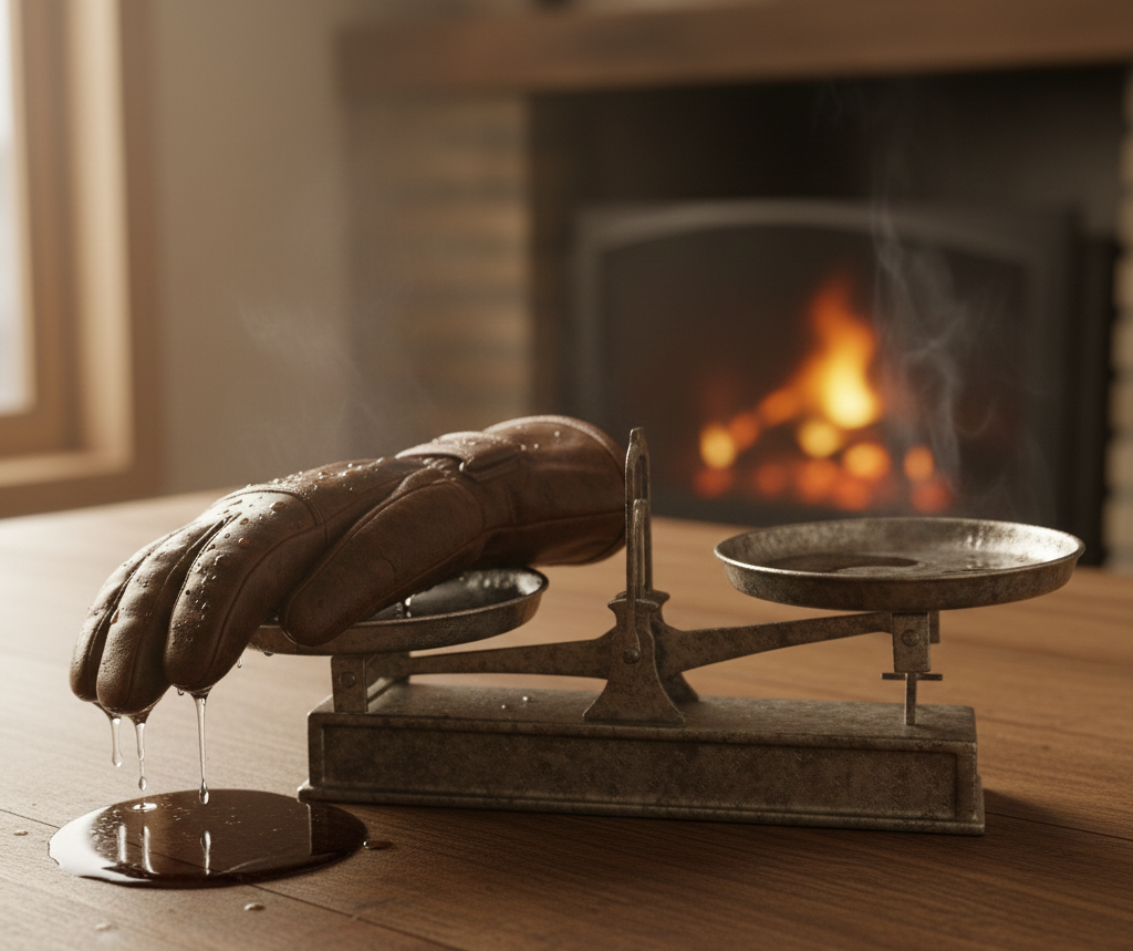 Why ski gloves feel heavy