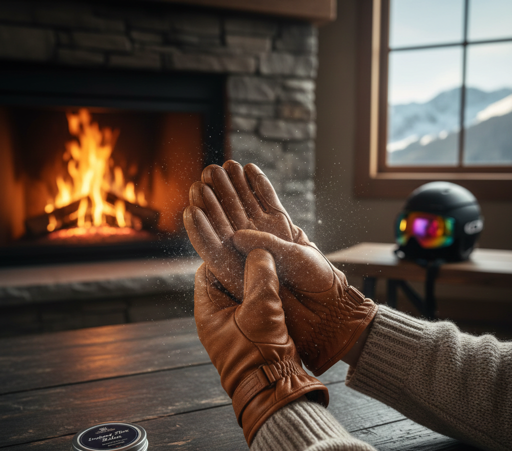 quick fix to make ski gloves soft instantly