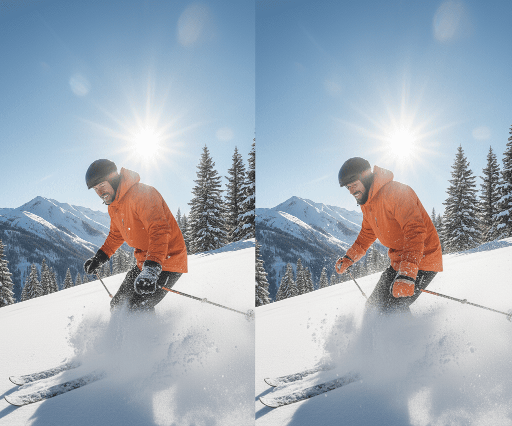 Regular Gloves Lose Warmth Faster in Powder