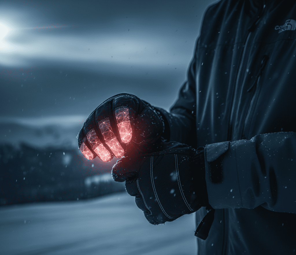 numb fingers in ski gloves due to tight fit