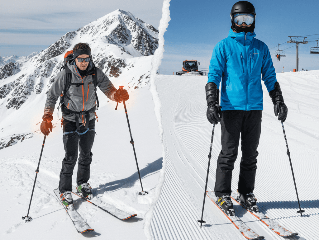  Two-glove system with liner and shell combo for climbing and resort skiing