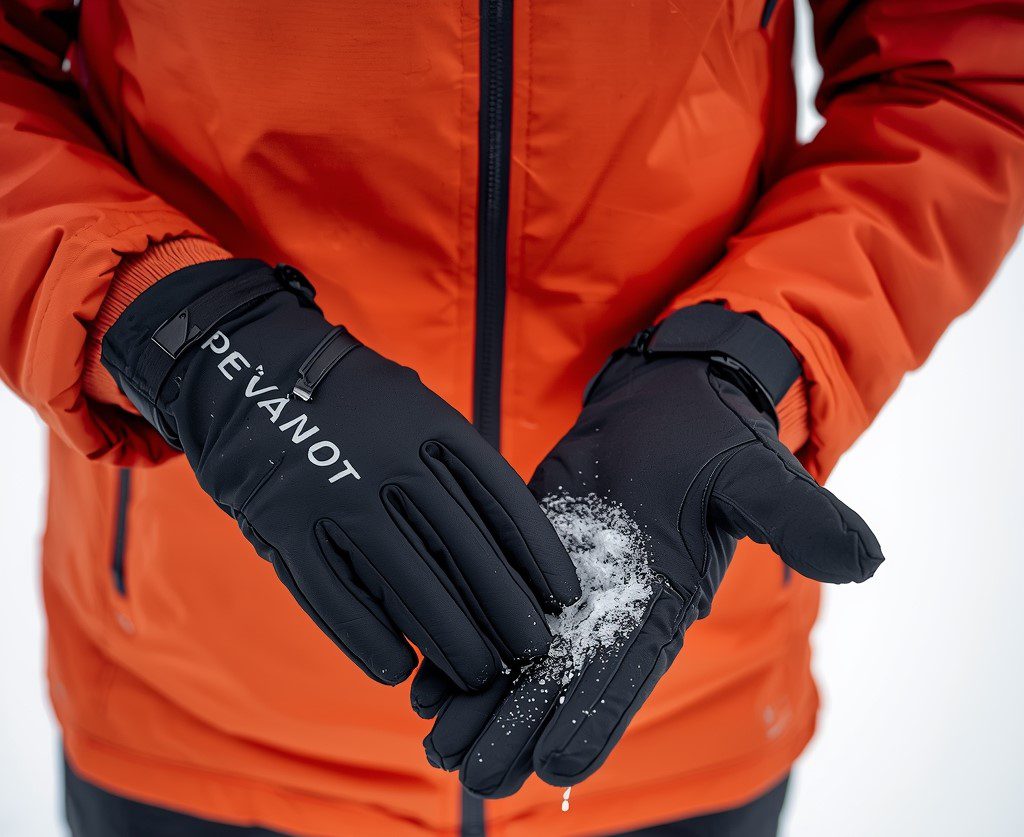 prevent water absorption in ski glove liners during wet ski conditions