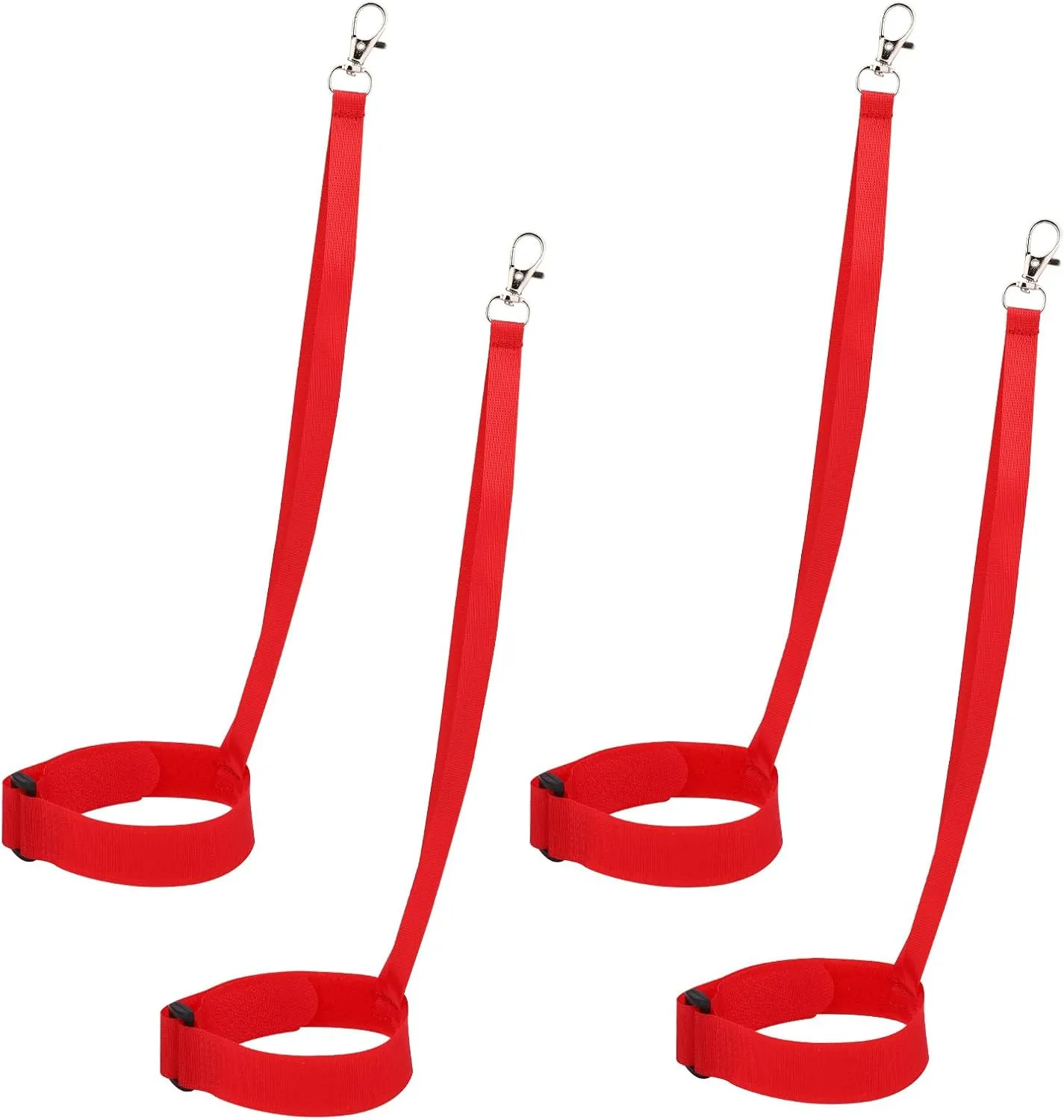 Sinbana 4pcs Ski Glove Leash with Metal Button